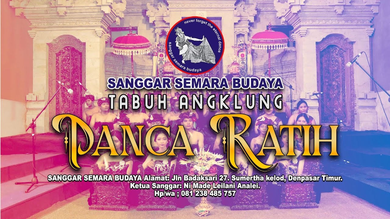 ANAK ANAK SANGGAR SEMARA BUDAYA MEMAINKAN GAMBELAN ANGKLUNG 