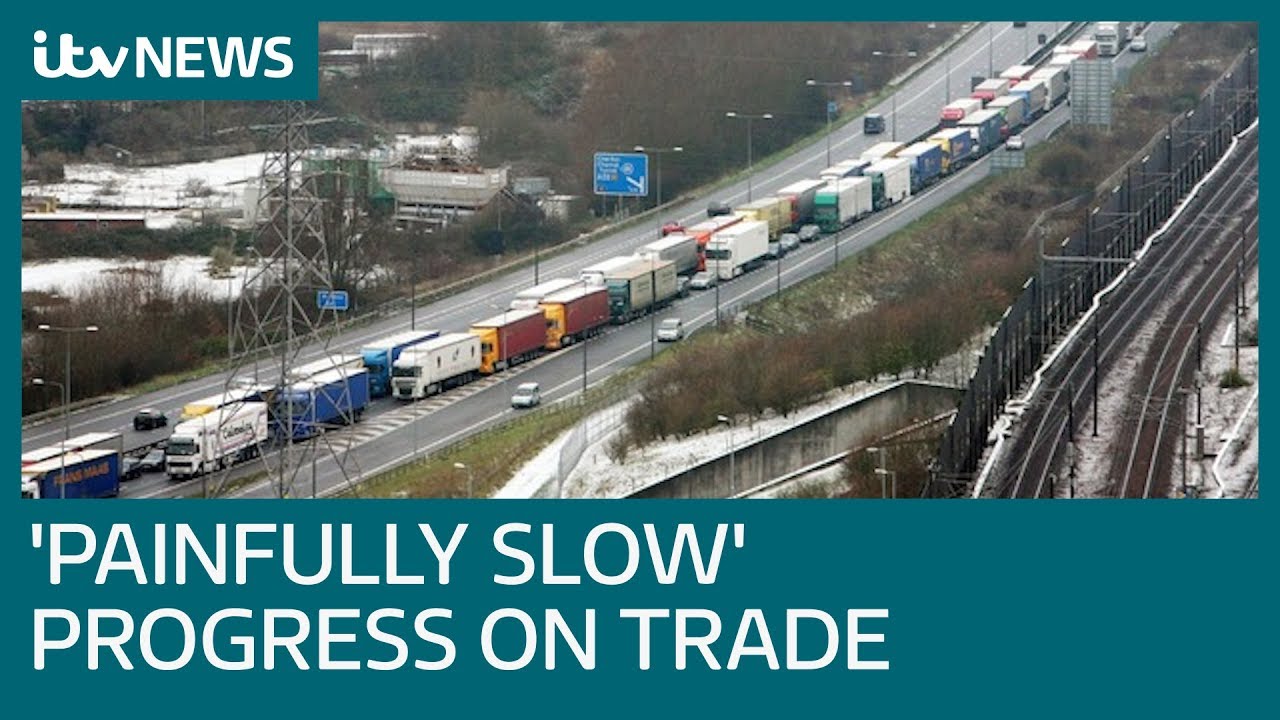 Fears of 'painfully slow' progress over Brexit border checks | ITV News