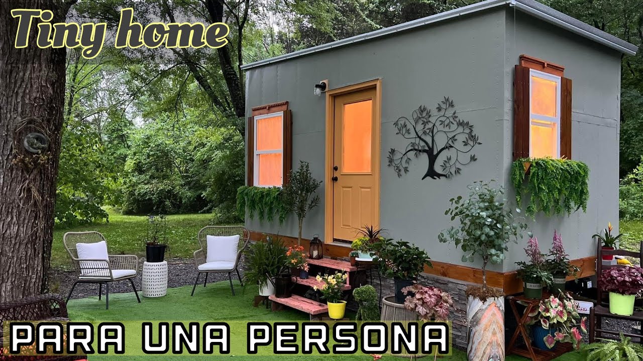 ‼️la MEJOR CASITA PEQUEÑA para UNA PERSONA - TINY HOME TOUR‼️