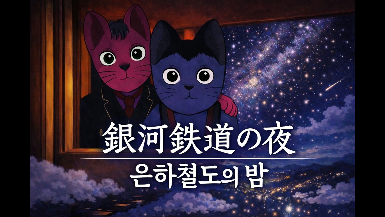 (Lo-Fi version) 日本語×韓国語で読む、宮沢賢治の銀河鉄道の夜、素人朗読  (四、ケンタウル祭りの夜 - 下)
