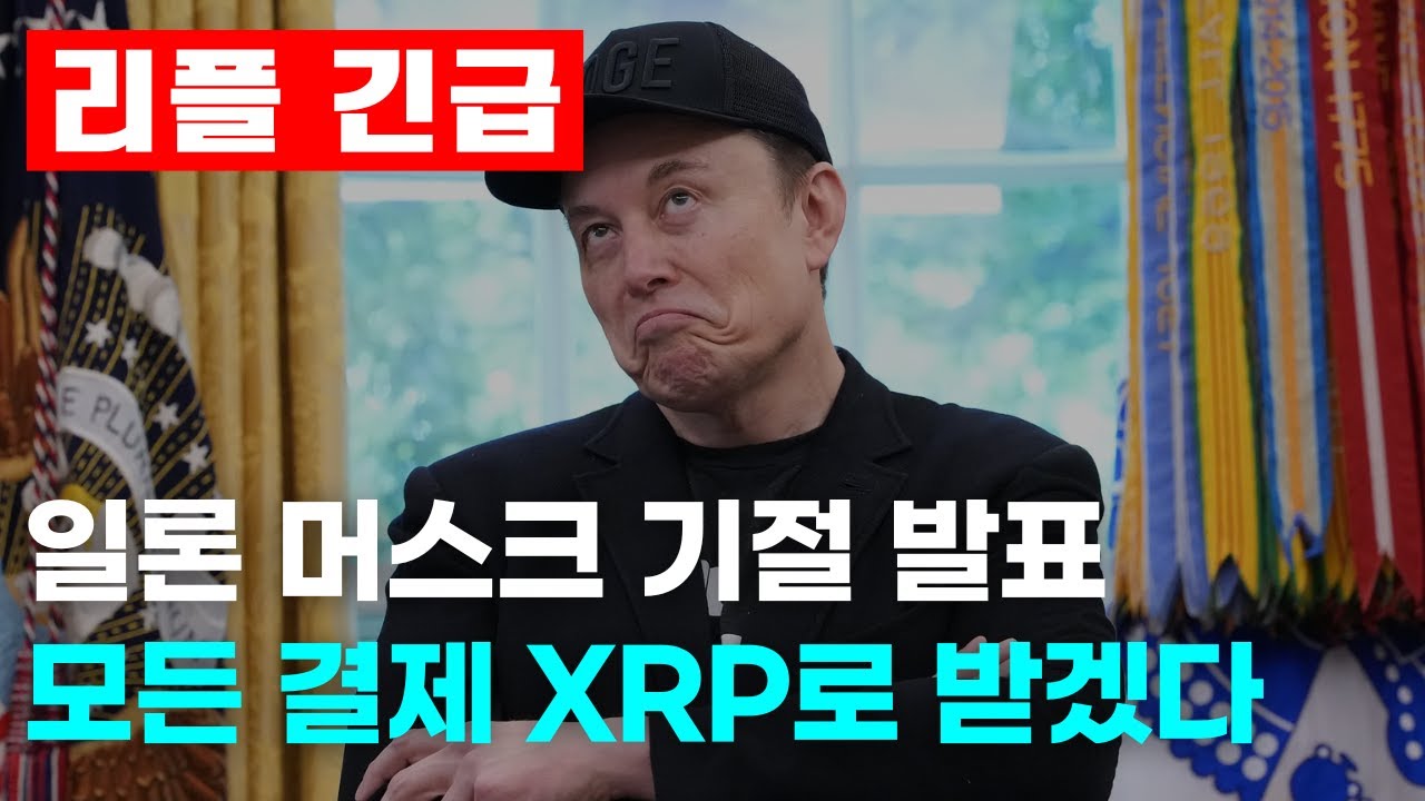 일론 머스크 긴급 발표! 리플 보유자 청심환 필수!