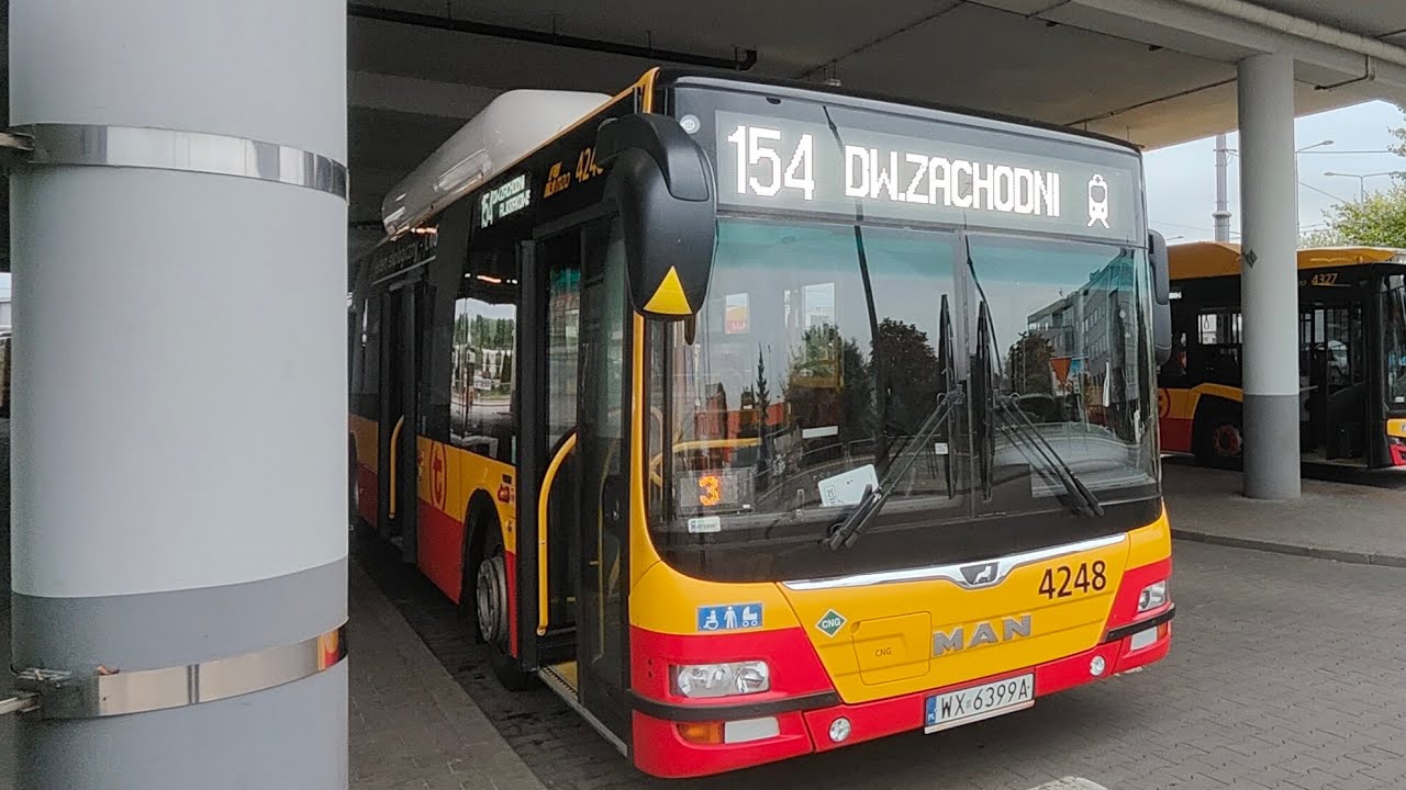 Linia 154 - MAN Lion's City CNG #4248 ( MZA Warszawa )