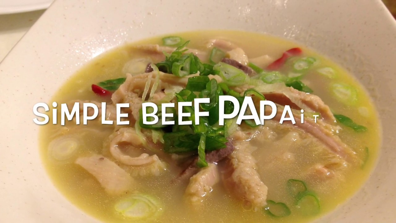 Simple Beef PAPAITAN recipe!