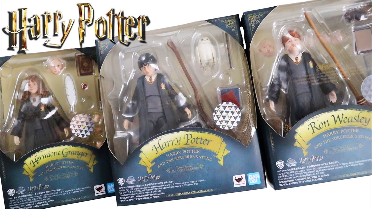 Распаковка и обзор фигурок Harry Potter S.H. Figuarts 3x: Гарри, Гермиона Грейнджер и Рон Уизли