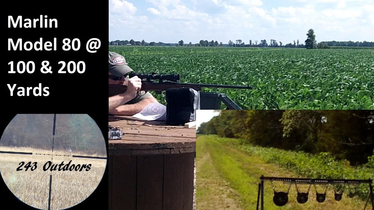 Marlin Model 80 22LR at 100 and 200 Yards