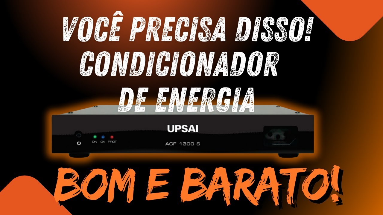 🔥 Condicionador de Energia BOM e BARATO! Proteja Seus Eletrônicos SEM GASTAR MUITO! 💰 UPSAI ACF1300S