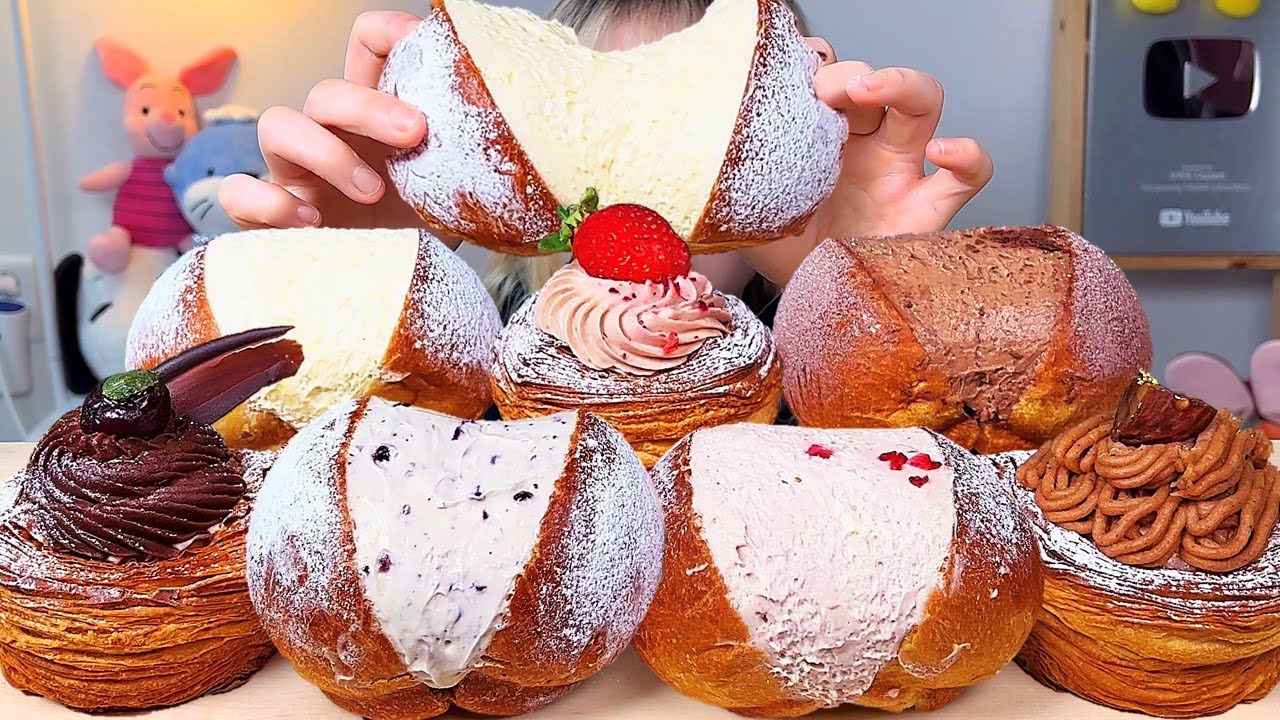 마리토쪼🍨 데니쉬 디저트 먹방 Dessert Mukbang | Maritozzo | マリトッツォ