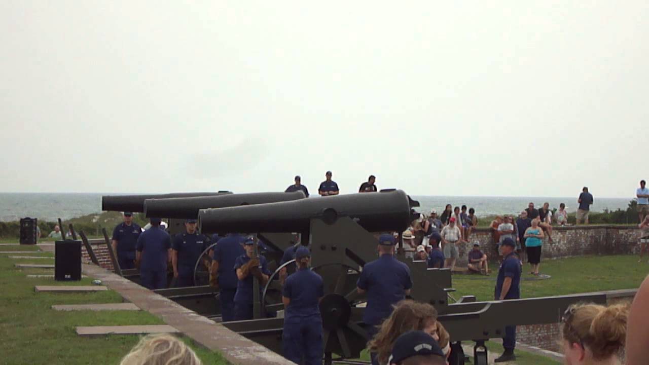 Fort Macon 32 Pounder Battery Fire Aug. 28, 2013