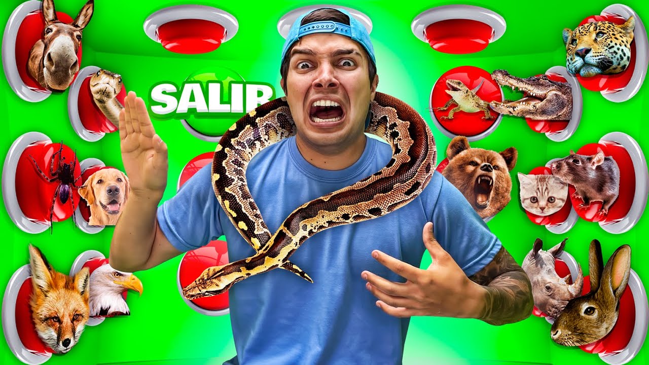 100 BOTONES MISTERIOSOS DE ANIMALES SOLO 1 PARA ESCAPAR !! NIVEL EXTREMO !!