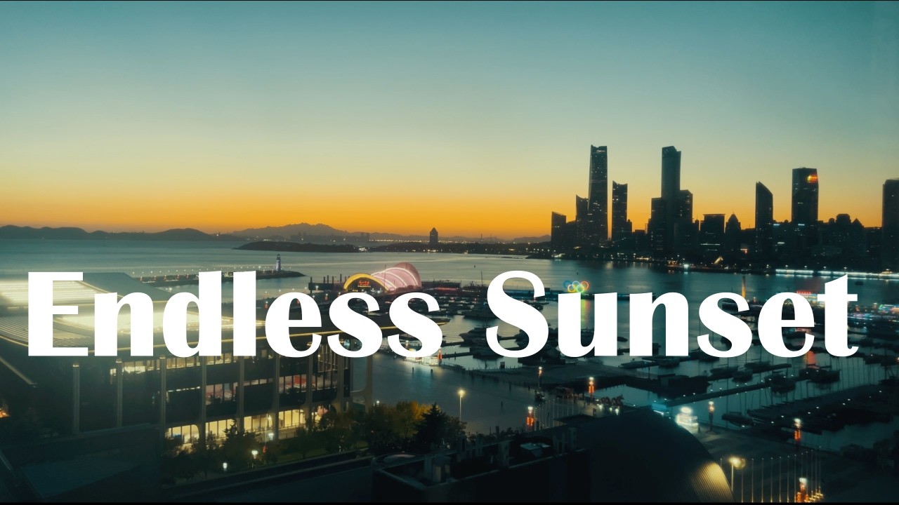 Stunning 4K Sunset Over Qingdao | Ambient Music