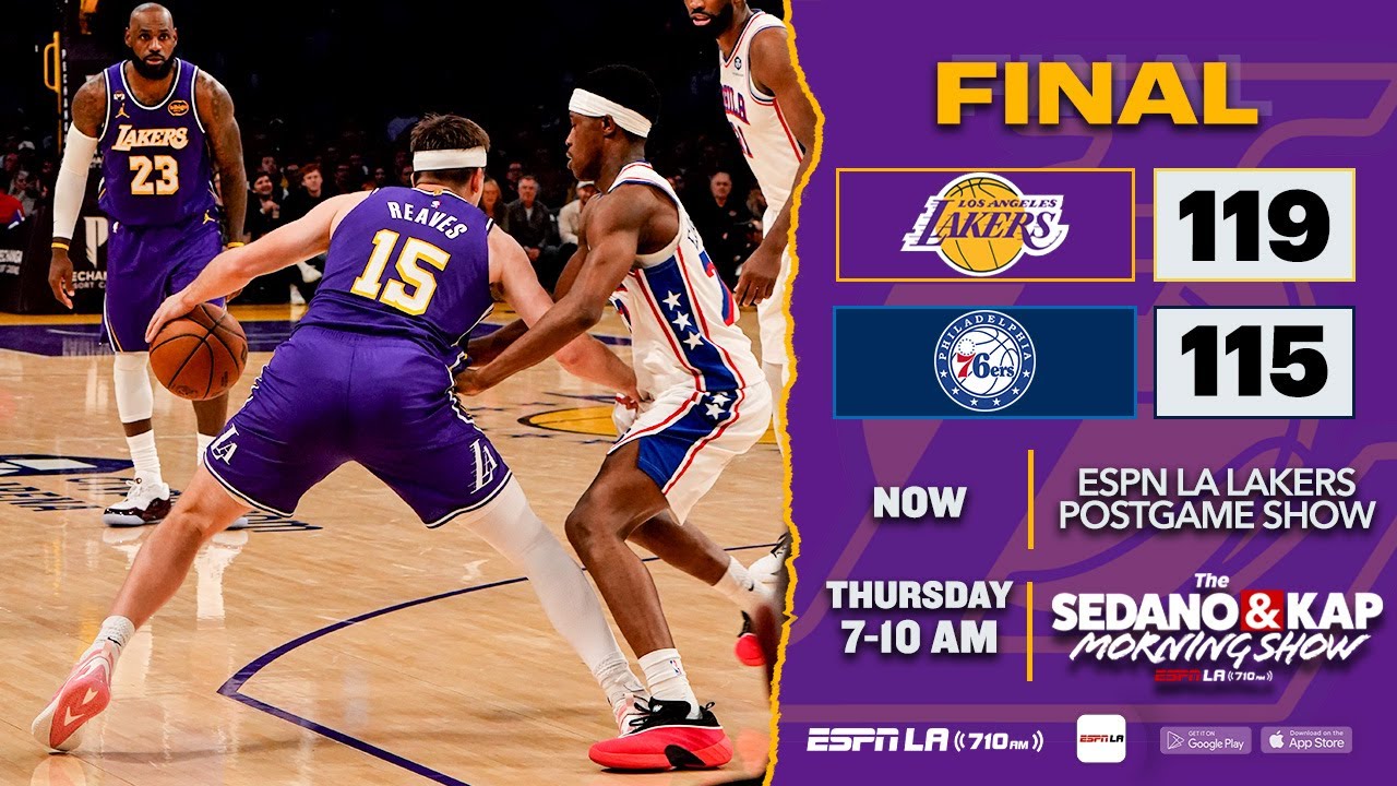 Reaves is Back! Lakers Stun the 76ers 119-115! React with Beto Duran - Lakers Post Game Show 2-5-26