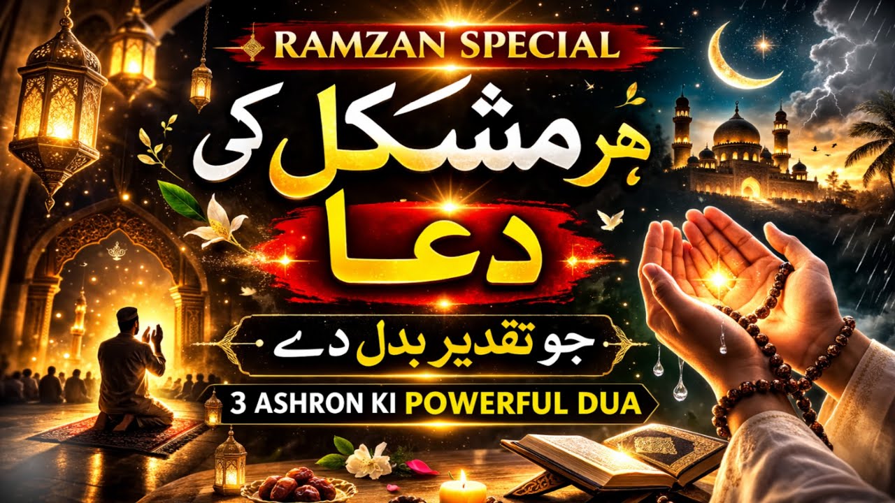 Live Ramzan Special Dua 2026 🤲 | 3 Ashron Ki Dua | Ijtimai Dua | Dua For All Problems
