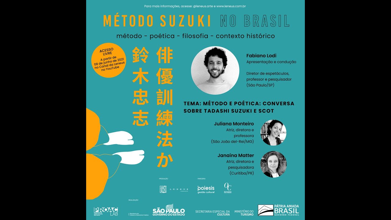 Método Suzuki no Brasil - Live 04: Método e poética: conversa sobre Tadashi Suzuki e SCOT