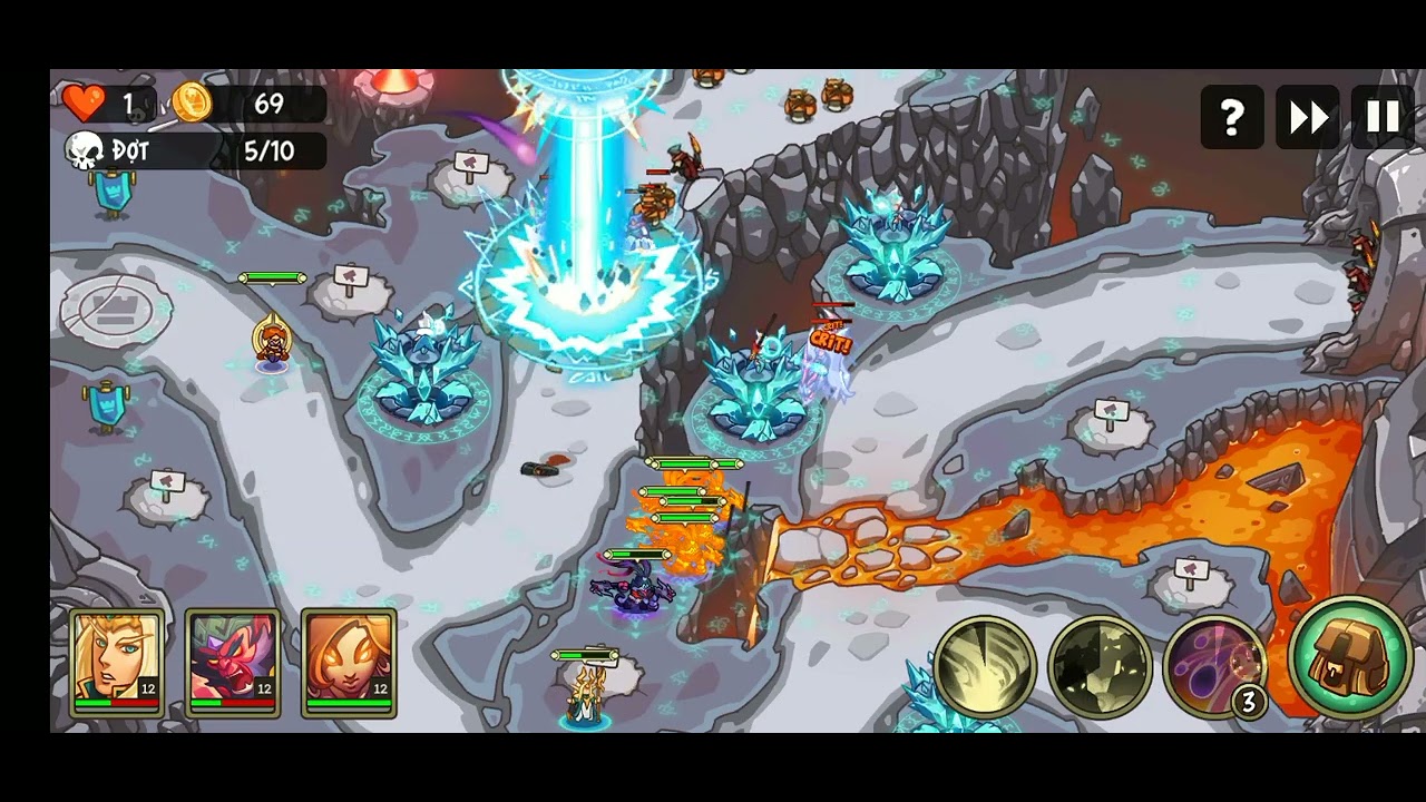 Empire warriors TD map 37 hell, AA WK Mi, Buill trụ cho ae ấn chưa đủ khoẻ. Còn hơi ẩu