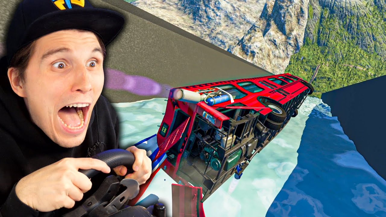 Die XXL Eisrutschen SPRUNGSCHANZE! | BeamNG