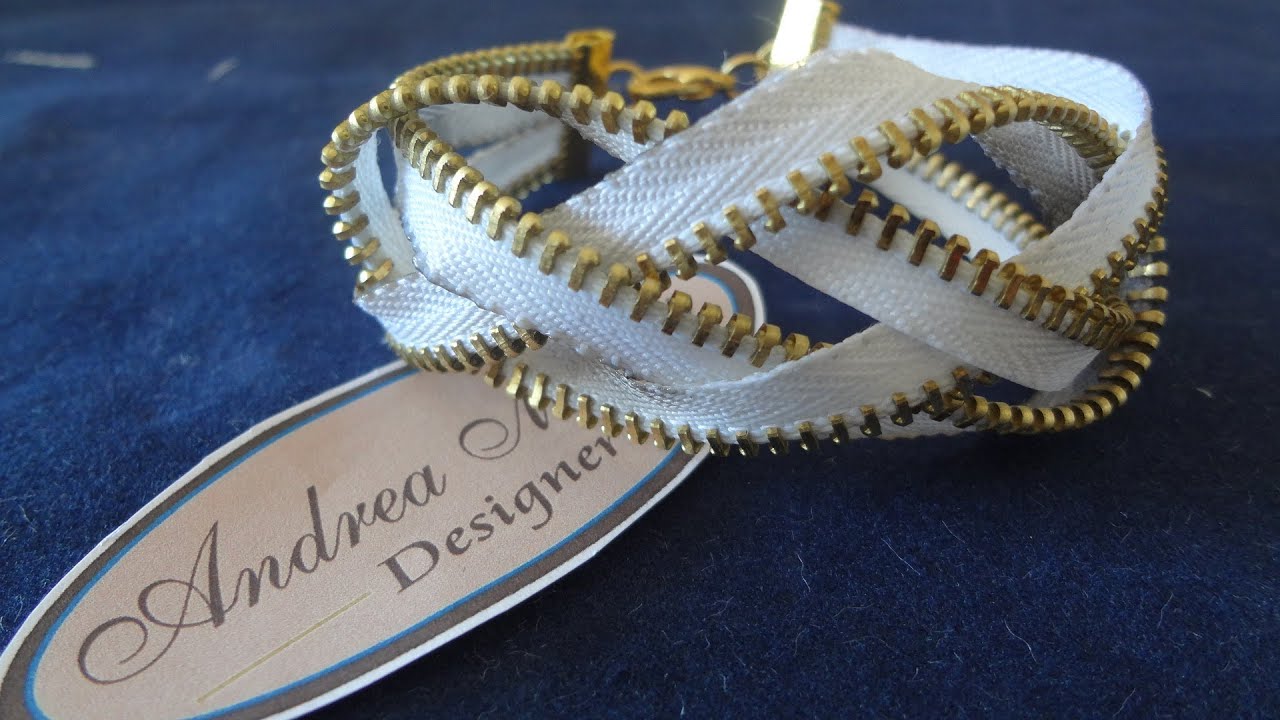 BRACELETE DE ZÍPER TUTORIAL - CURSO DE BIJUTERIAS - Vídeo aula 12