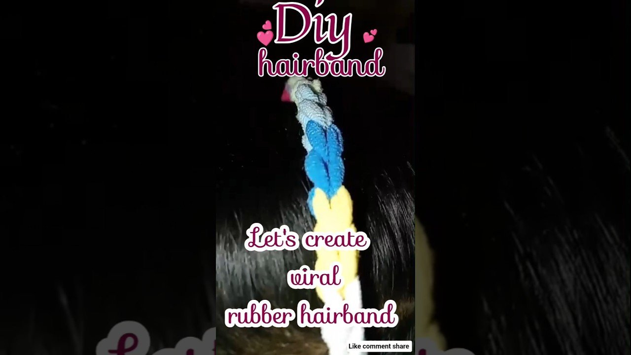 Diy rubber hairband 