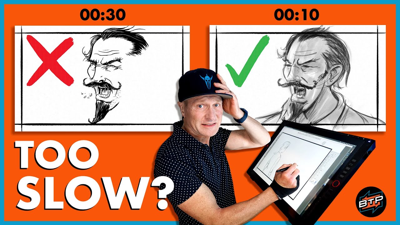 How to DRAW FASTER and Meet Your STORYBOARD DEADLINES