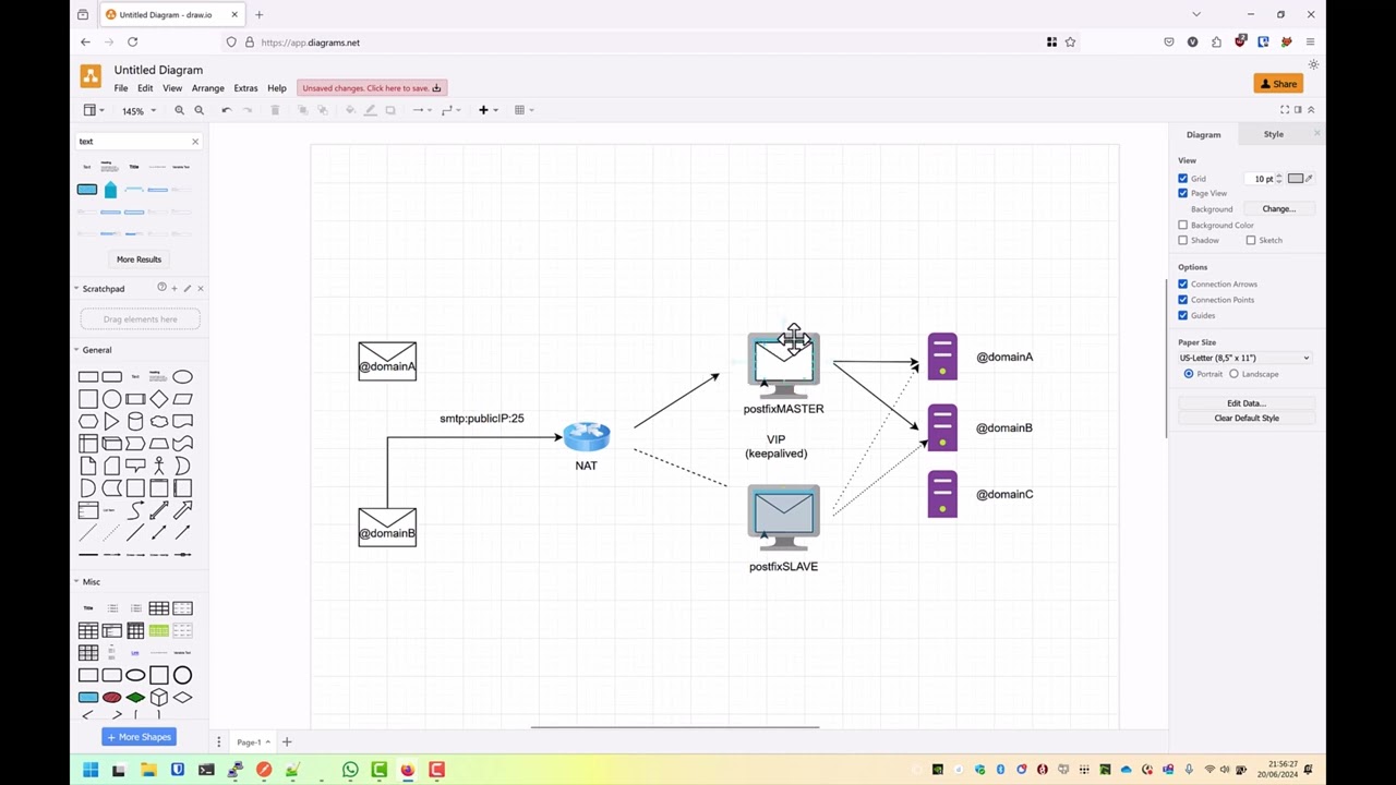 Email Delivery for Multiple Domains with Separate Mail Servers Behind NAT: A Postfix Guide