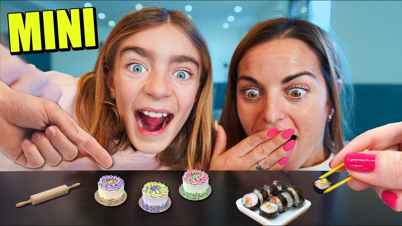 PROBANDO COMIDA MINIATURA PARTE 2 Itarte Vlogs