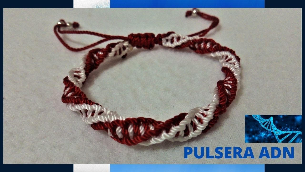 PULSERA ADN NUDO ESPIRAL MULTICOLOR   // MULTICOLORED SPIRAL KNOT DNA BRACELET