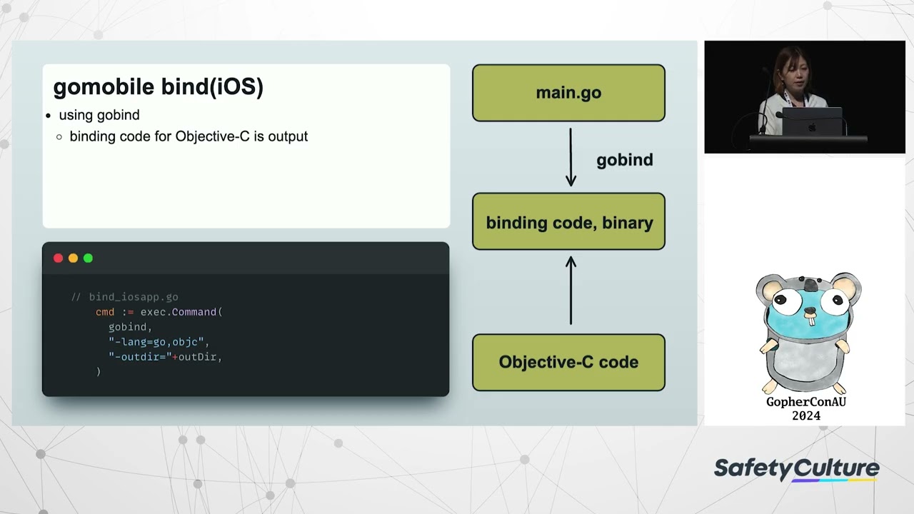 GopherConAU 2024 - Михо Сасаки - Обзор Gomobile и вариантов его применения