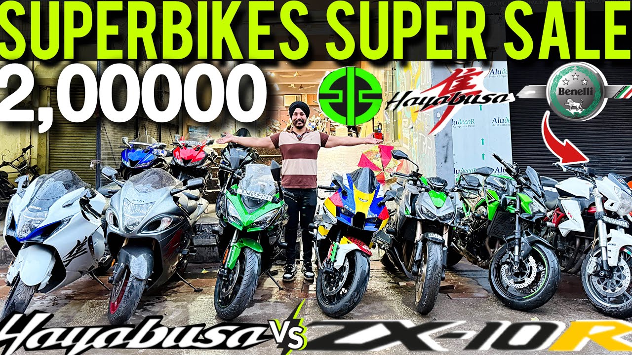 used superbike By Saraswati motors under ₹2Lakh BMW Triumph Hayabusa Ninja ZX10R Z900 Benelli 600i?🔥