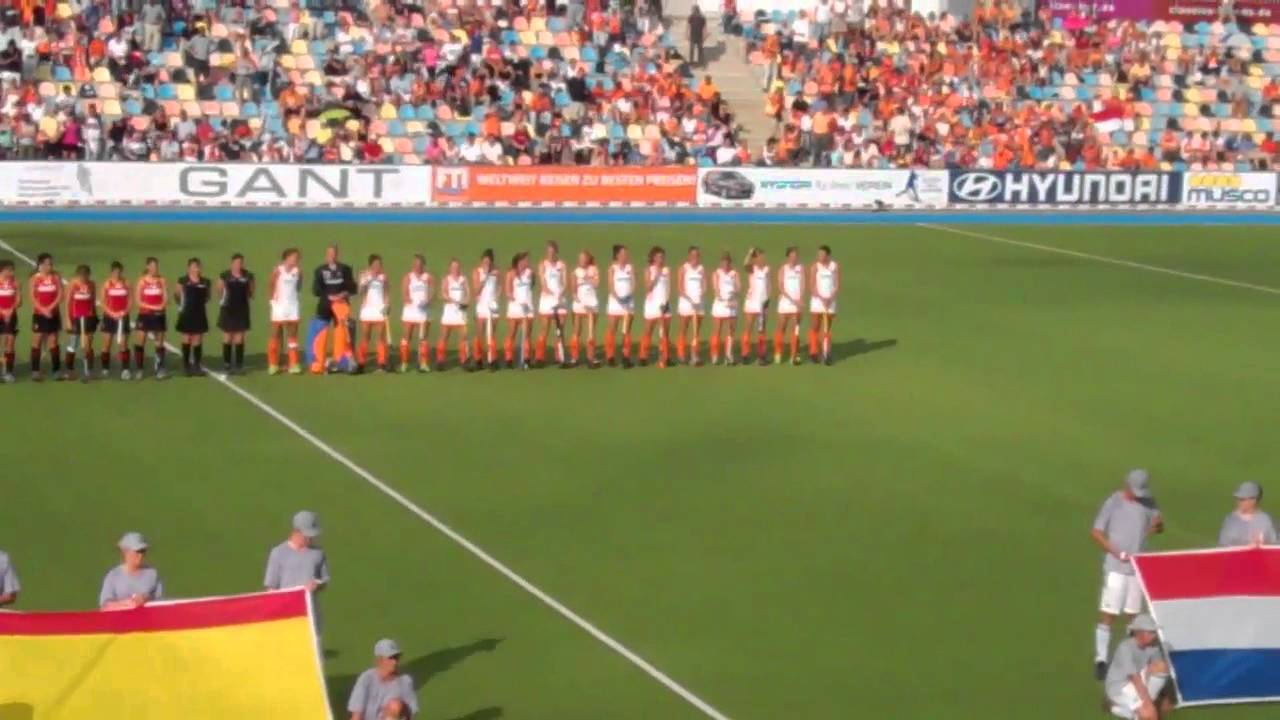 volksliederen hockey ek 2011 frankrijk-nederland dames