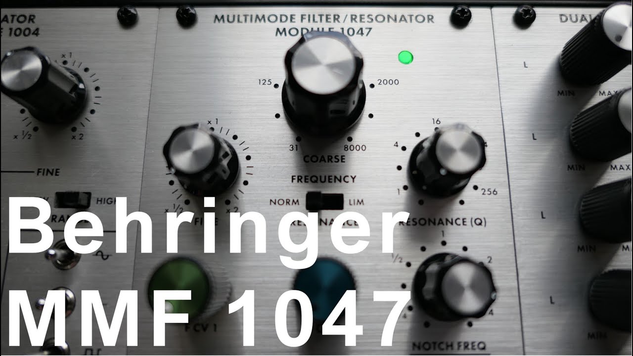 Behringer Multimode Filter / Resonator 1047 ~ review & sounds