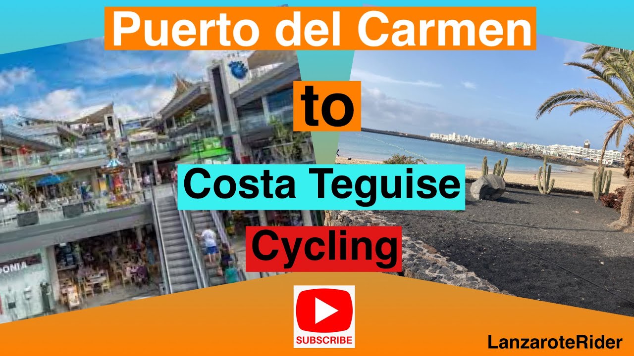 Costa Teguise Cycle Path Route from Puerto del Carmen