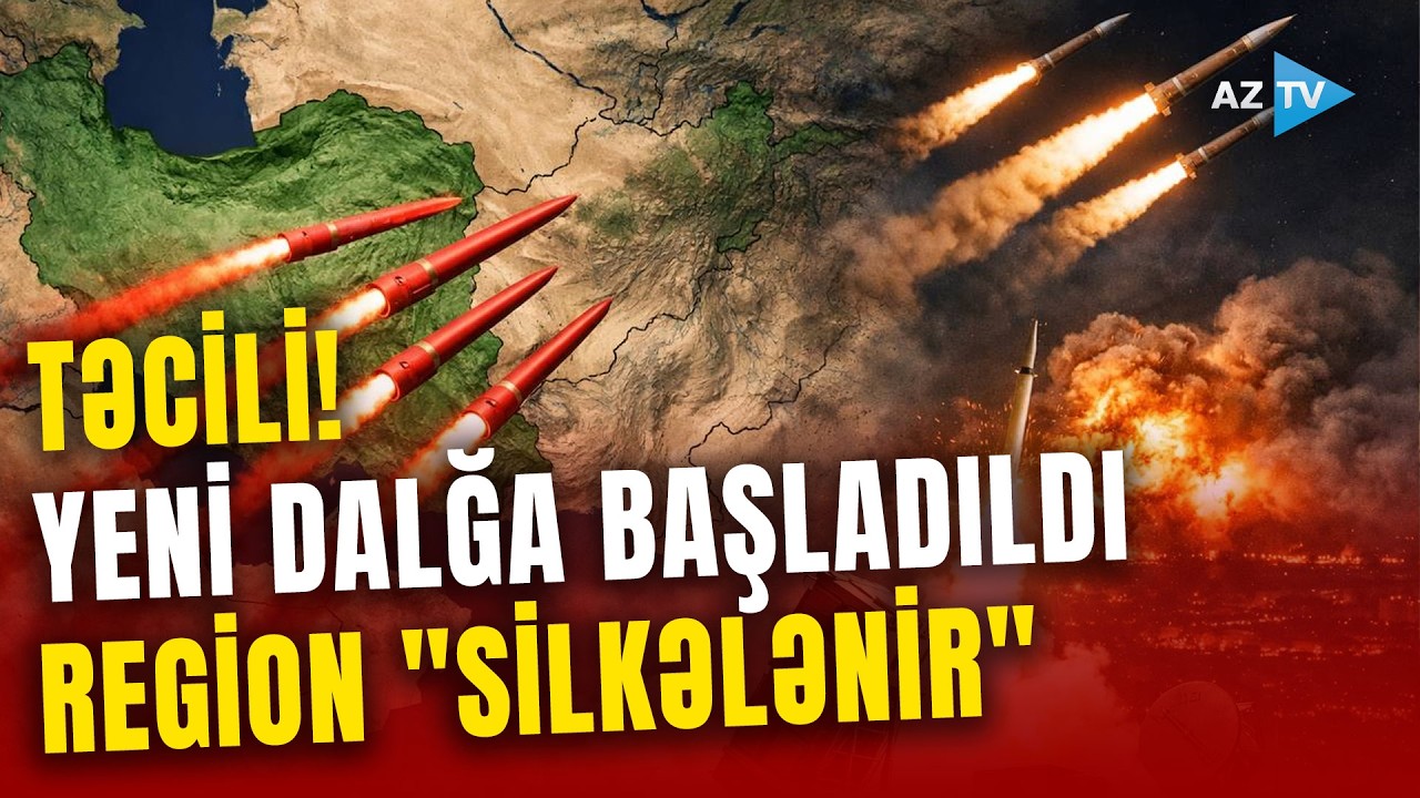 SON DƏQİQƏ! İrandan DÖRDÜNCÜ RAKET DALĞASI – Müdafiə sistemləri işə düşdü: Regionda HAVA HƏYƏCANI
