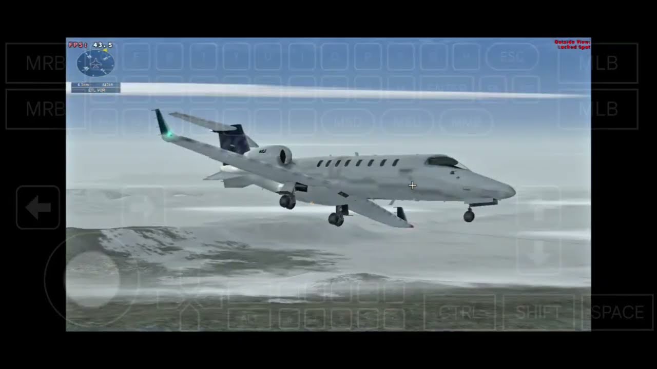 Microsoft Flight Simulator X on android | Gameplay on WINLATOR BIONIC LUDASHI 2.8 | PC EMULATION 