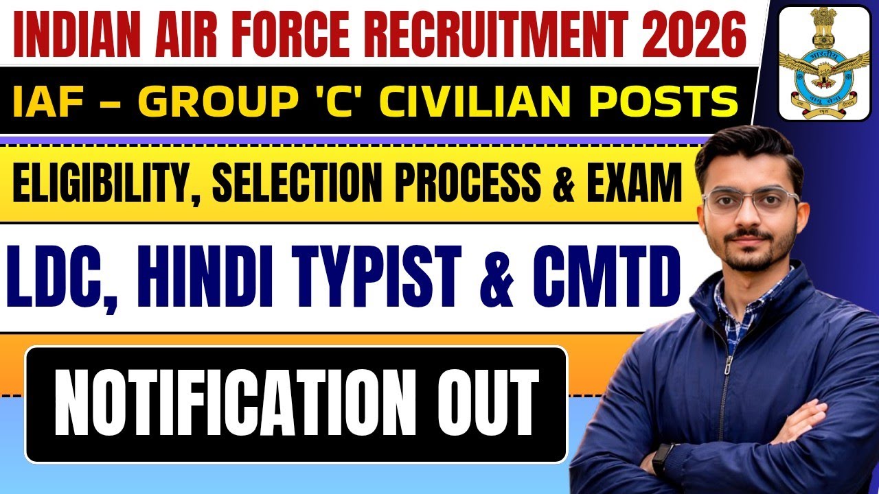 IAF Group C Civilian Recruitment 2026 | Indian Air Force Group C Vacancy 2026 | Indian Airforce Jobs