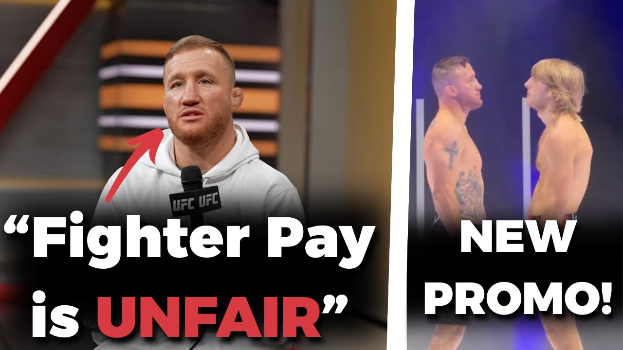Justin Gaethje FIRES BACK At The UFC Over Fighter Pay?! PImblett and Gaethje Face Off In New Promo!