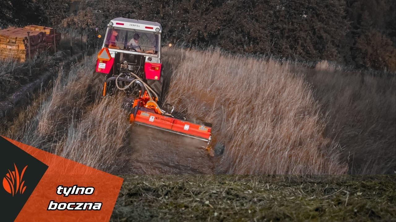 Kosiarka bijakowa TYLNO BOCZNA Ciężka w ŚWIETNEJ CENIE - ORKAN KTBC/Z 180 i ZETOR 6245