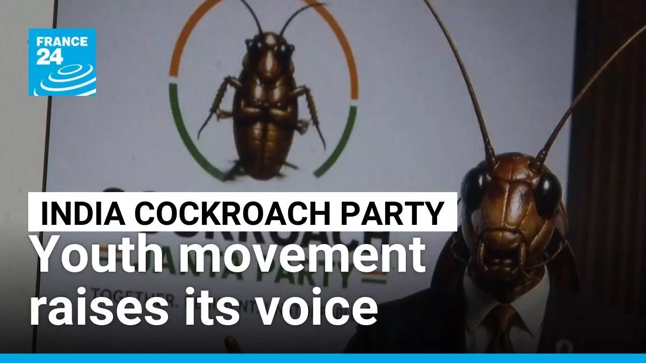 India&rsquo;s Cockroach Party fights attempts to discredit the movement &bull; FRANCE 24 English