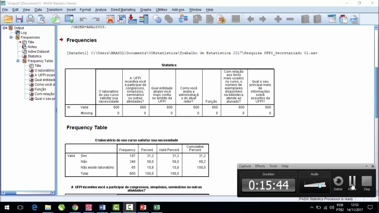 Aula SPSS -  Análise dos dados no SPSS -  Prof Junior Gouveia