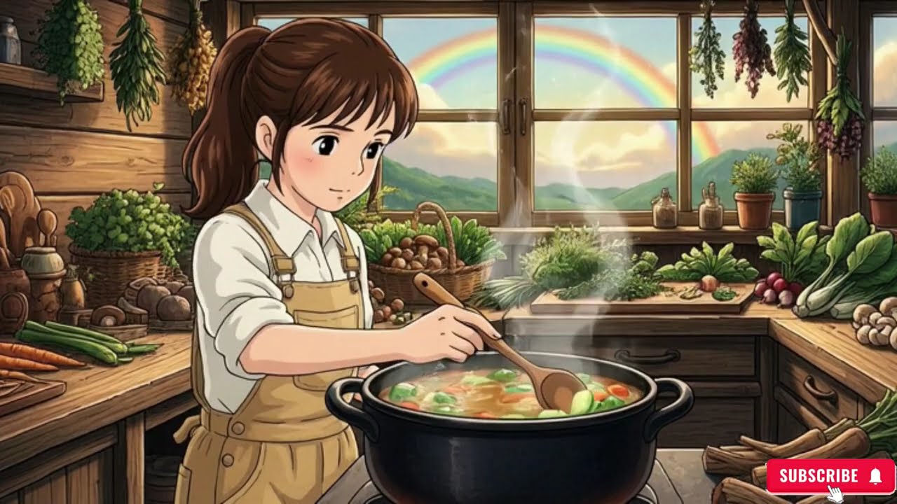 Living Alone on Treehouse on Mountain - Ghibli Style ASMR