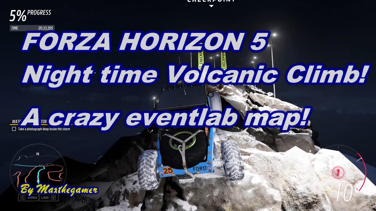 FORZA HORIZON 5 : CRAZY VOLCANIC ROCK CLIMB EVENTLAB MAP