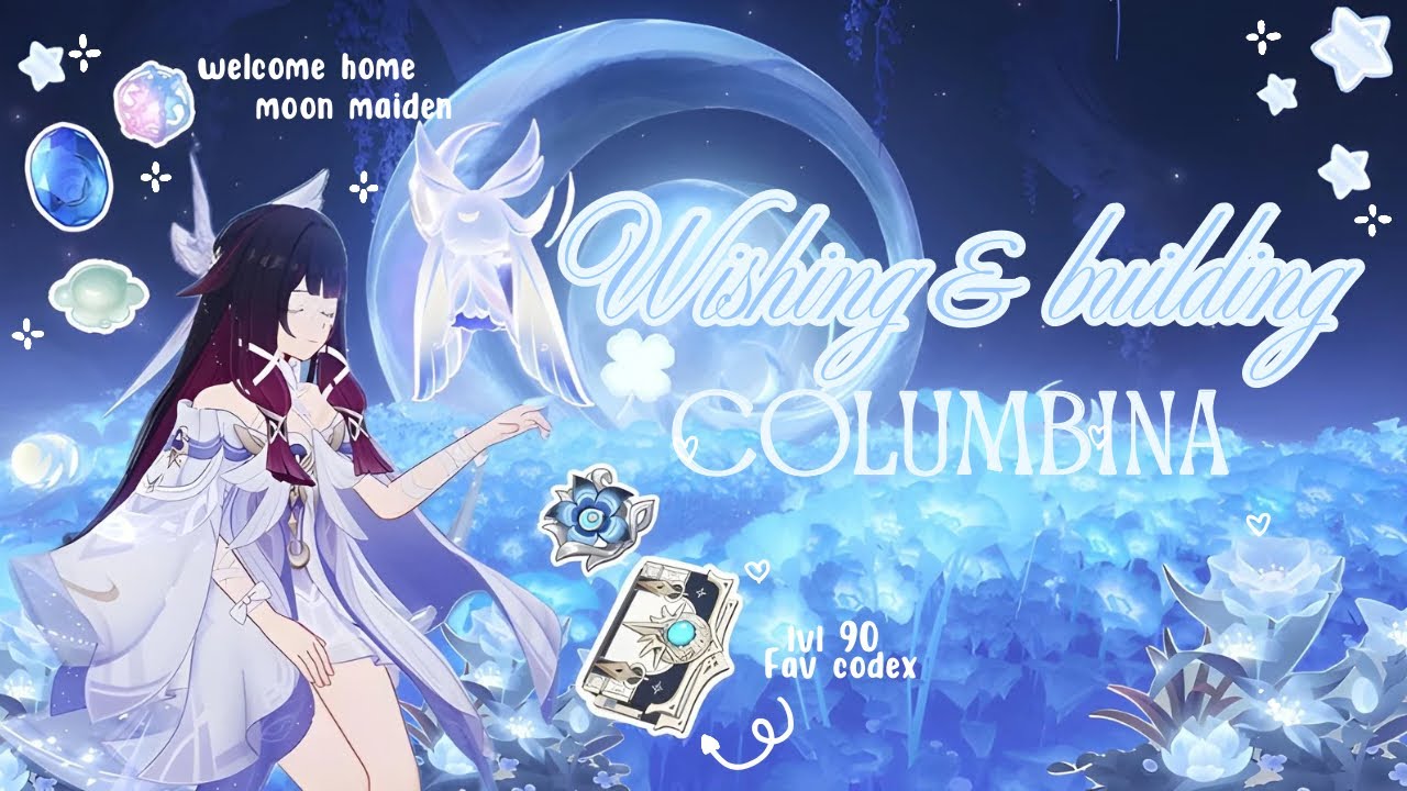 ‧₊˚ ☁️ ִֶָ☾ Come and build Columbina with me!! | wishing + building | cozy/aesthetic gameplay ˚˖𓍢ִ໋🪽