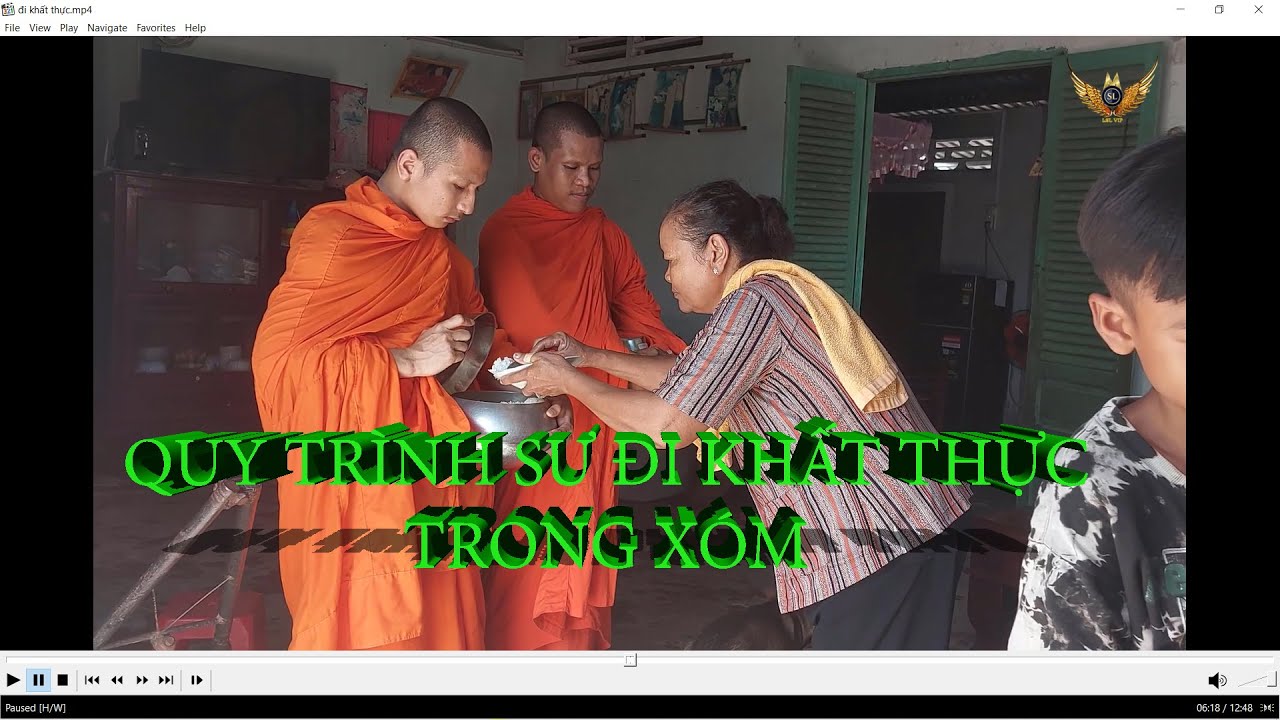 Quy Trình Sư Nam Tông Khmer Đi Khất Thực // Chùa Điệp Thạch  Khóm 6, Phường 9 tp. Trà Vinh
