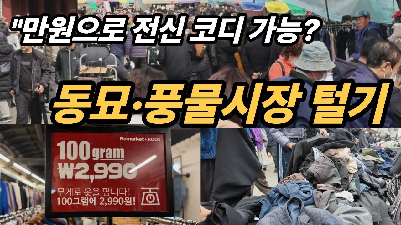 단돈 3,000원에 명품 득템? 동묘 구제시장 싹 다 뒤져봤습니다!  ~! 힐링여행