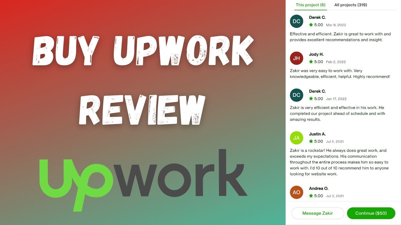 Buy Upwork Reviews In 2022