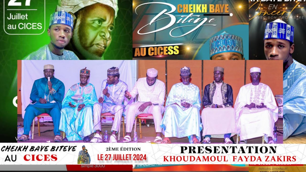 CHEIKH BAYE BITEYE CICESS 2024 PRESENTATION KHOUAMOUL FAYDA ZAKIRS