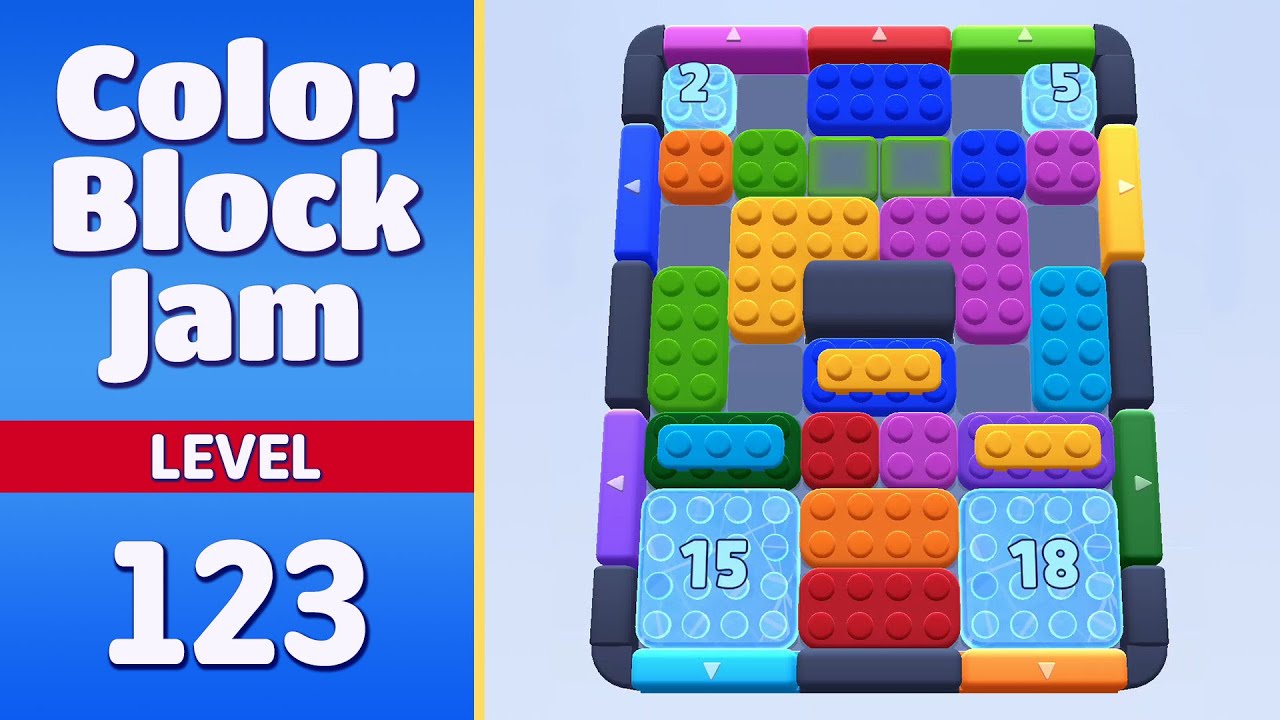 Color Block Jam Level 123 | Every Puzzle Solved! 🎯