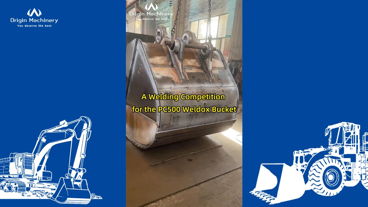 Welding Competition - How a PC500 excavator bucket made in Weldox?
