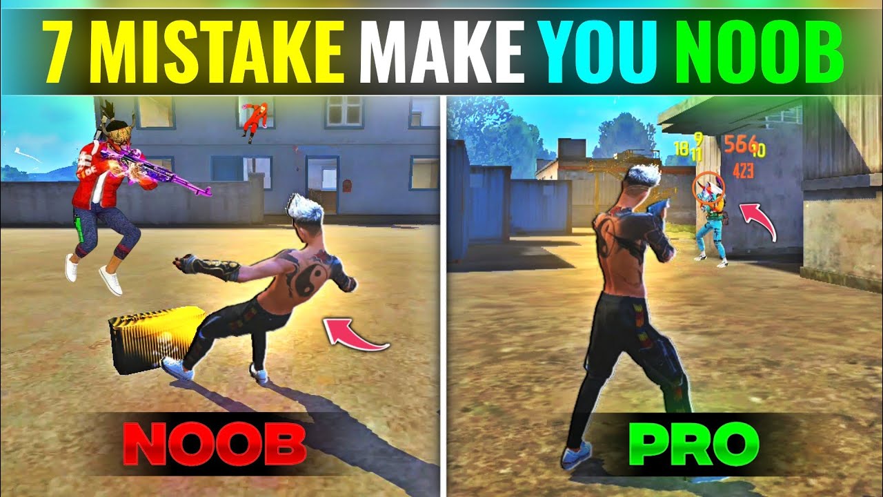 Top 7 Mistake Make You Noob 🤡 || How To Become Pro Player In Free Fire || cs rank tips and trick 💀