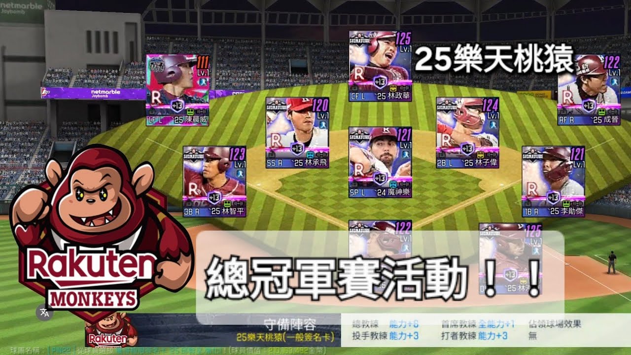 特殊節目（棒球殿堂）總冠軍賽活動！！ 25樂天桃猿