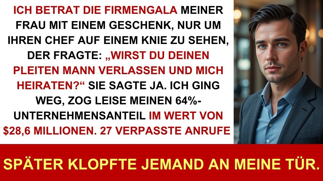Meine Frau sagte vor allen Ja zu ihrem Chef – ich zog meinen 64% Anteil im Wert von 28,6 Mio $