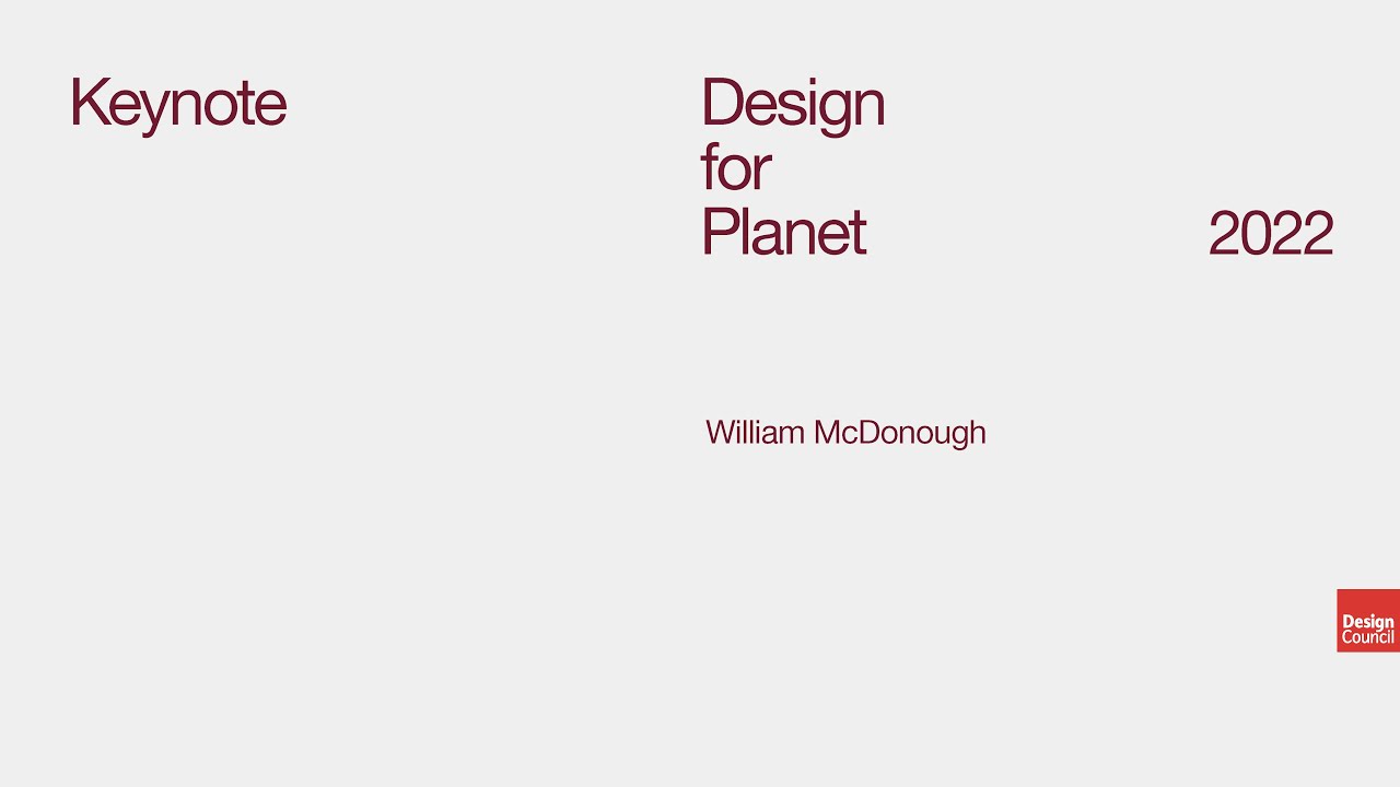 Keynote: William McDonough